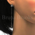 Prata 925 Italiana - 02.290.0005 Threader Earring, Lips Design, Polimento Extra Fino, Rodinado