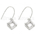 Bruna Brooks Sterling Silver 02.366.0007 Dangle Earring, with White Cubic Zirconia, Polished Finish, Rhodium Tone