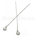 Prata 925 Italiana - 02.290.0007 Threader Earring, Estilo Floral, Polimento Extra Fino, Rodinado