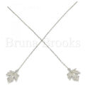 Prata 925 Italiana - 02.366.0008 Threader Earring, Estilo Floral, Polimento Extra Fino, Rodinado