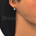 Prata 925 Italiana - 02.175.0171.15 Argolinha Huggie, com  Micro Pave, Polimento Extra Fino, Rodinado